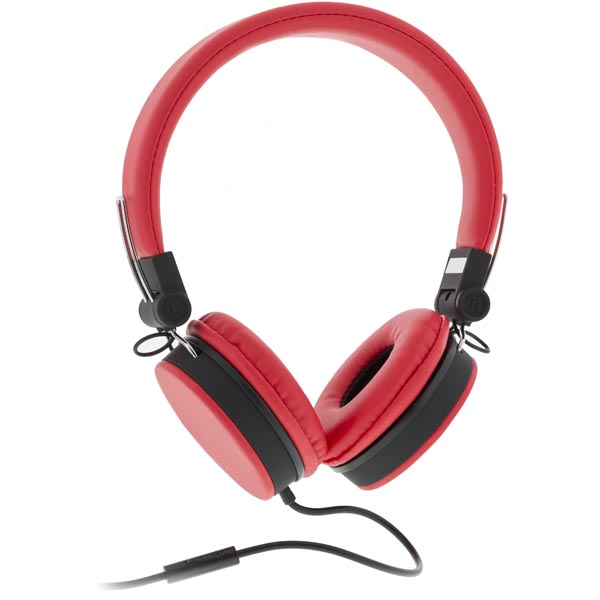 STREETZ HL226 iPhone Headset, kokoontaitettava, punainen STREETZ HL226 iPhone Headset, kokoontaitettava, punainen